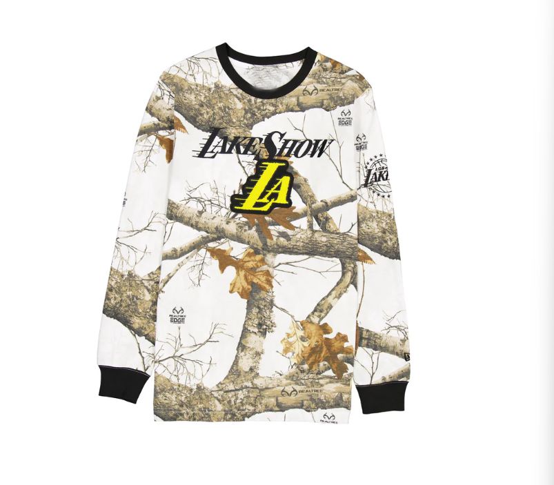 Men 2025 NBA Los Angeles Lakers long sleeve T shirts style 1